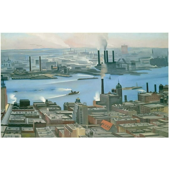 East River View - CANVAS OR FINE PRINT WALL ART