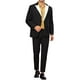 thumbnail image 2 of Inspire Chic Chaquetas de Traje de Negocios Deportivas para Hombres, Saco Clásico de Solapa Pico, S Negro, 2 of 5