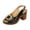 Black, variant on Women's Chunky Heel Sandals Square Toe Slingback Comfortable Insole Casual Summer Shoes