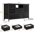 thumbnail image 4 of GoFashion 8 Dresser TV Stand with Power Outlet & LED for 55'' TV, Long Dresser for Bedroom with 8 Deep Drawers, Wide Console Table for Storage in Closet, 4 of 6