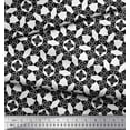 thumbnail image 3 of Soimoi Black Cotton Duck Fabric Floral Art Geometric Print Sewing Fabric Yard 42 Inch Wide, 3 of 3