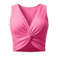 thumbnail image 4 of Cropped Muscle Tank Top Sleeveless Casual Vest Summer Fashion Workout Tee Top and Shorts Set for Women XXL, 4 of 5