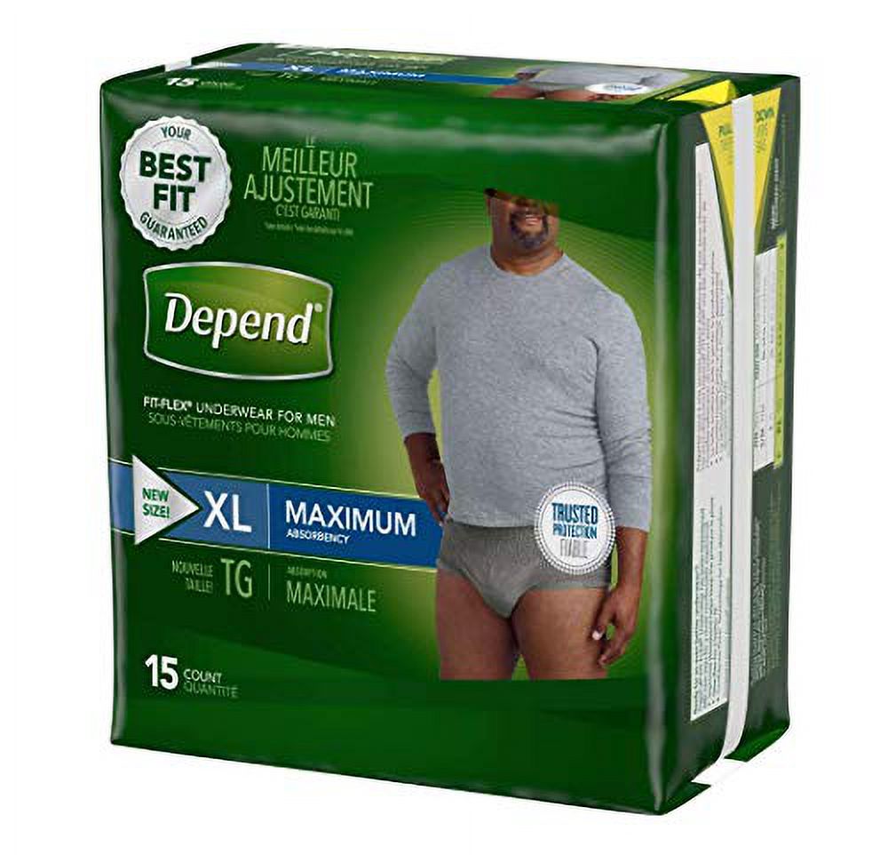 Depends Men Fitflex Max Extra Large Underwear
