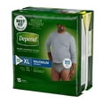 thumbnail image 4 of Depends Men Fitflex Max Extra Large Underwear, 4 of 4