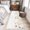 White, variant on Round Area Rug 6 Ft, Watercolor Wildflowers Washable Non-Slip Circle Carpet for Living Room/Bedroom, Farmhouse Country Botanical Flowers Low-Profile Indoor Mats Collection Rugs for Residential
