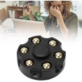 thumbnail image 5 of Giroscopio con la yema del dedo, juguete giroscópico desmontable con la yema del dedo que alivia el estrés Juguete de descompresión giratorio de metal para la oficina en casa (negro), 5 of 5