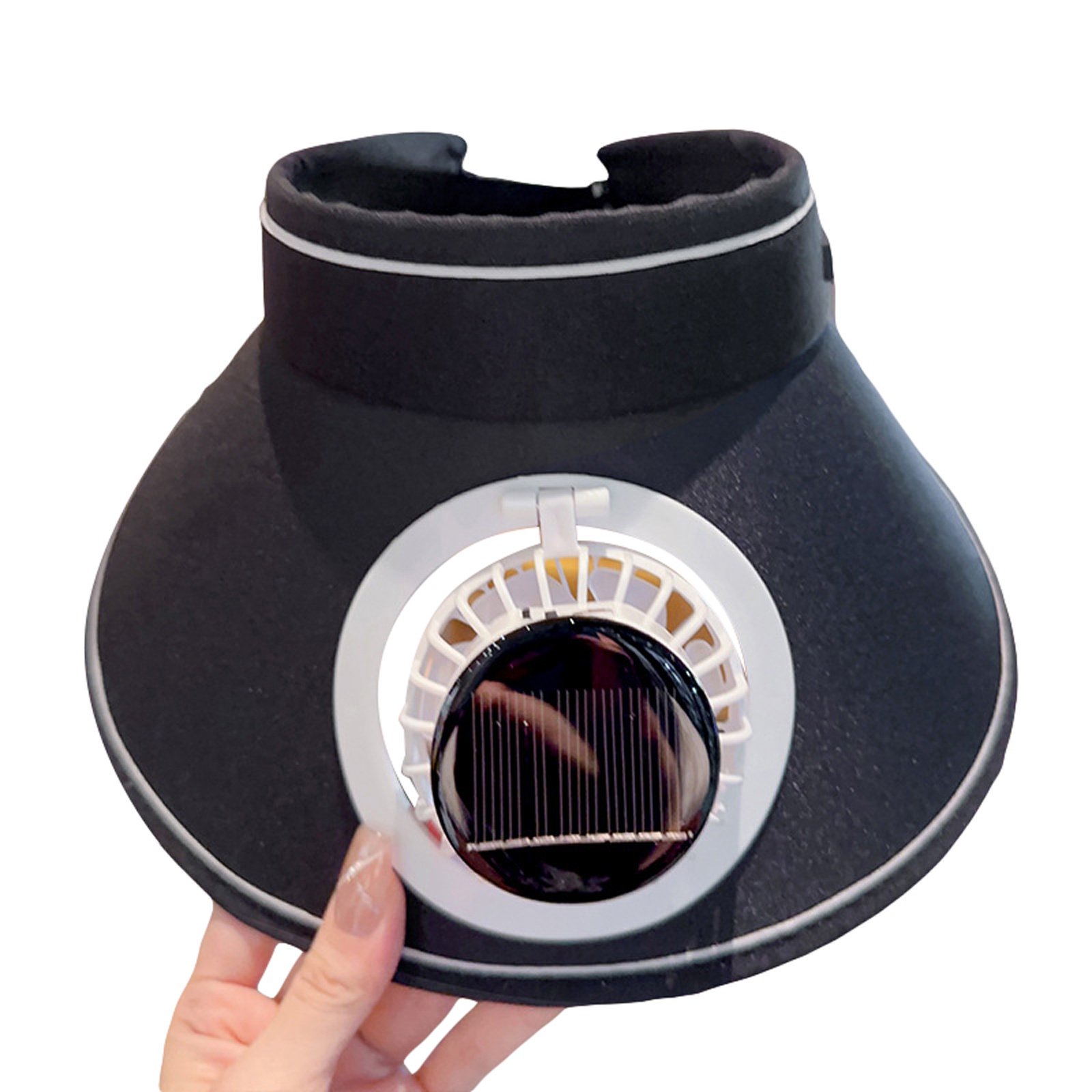 Unisex Wide Brim Fan Sun Hat, Lightweight Summer Outdoor Sun Protection Cap, Ideal for Camping, Outdoor Work & Holiday Gifts