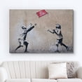 thumbnail image 2 of wall26 Canvas Print Wall Art Banksy No Ball Games Graffiti &amp; Street Art Pop Culture Illustrations Pop Art Bohemian Multicolor Dark for Living Room, Bedroom, Office - 32"x48", 2 of 7