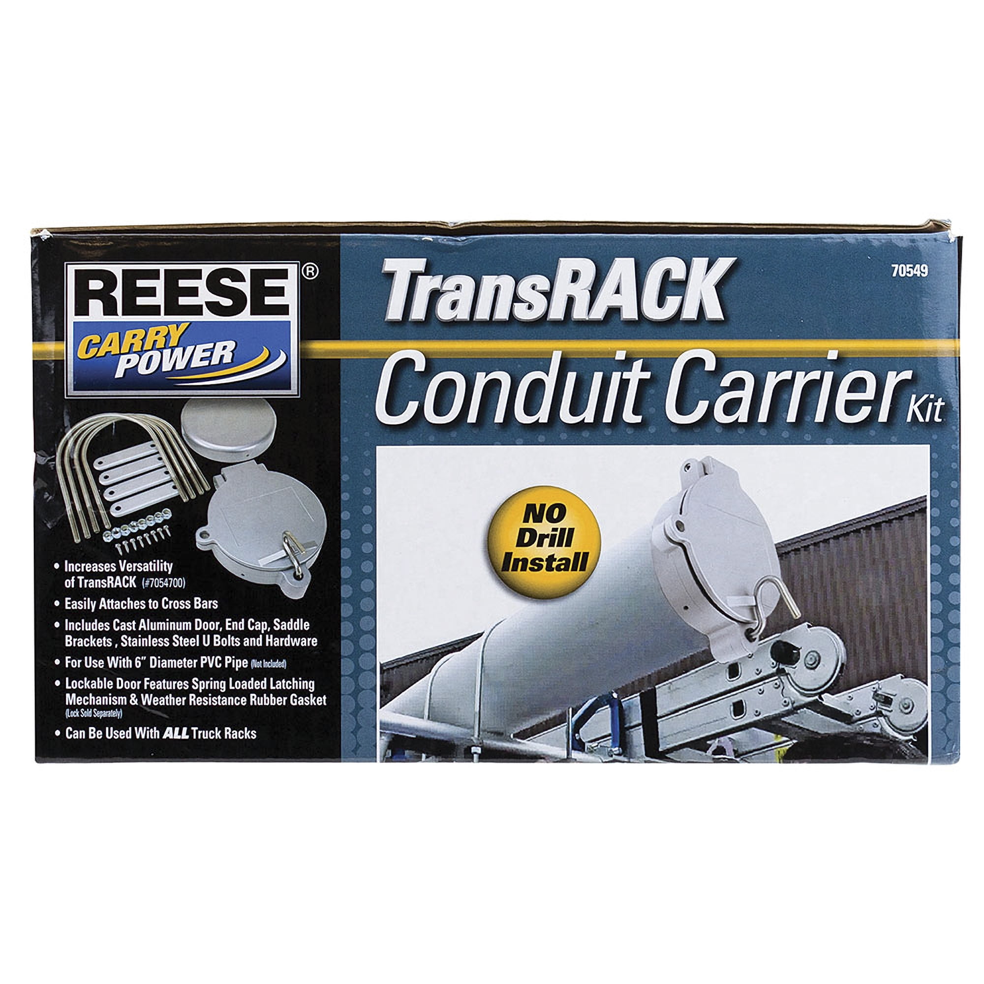 REESE Carry Power 7054900 TransRack Conduit Carrier 