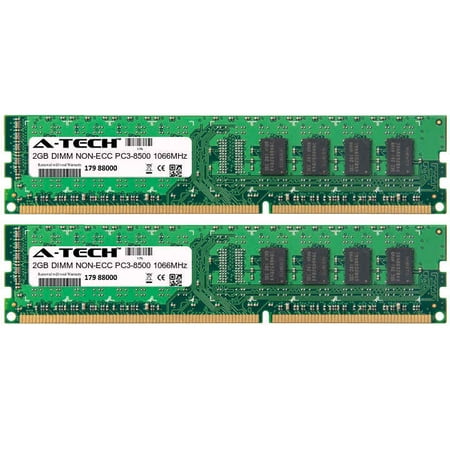 Pc3 8500 1066mhz 240 Pin - 4GB Kit 2x 2GB Modules PC3-8500 1066MHz NON-ECC DDR3 DIMM Desktop 240-pin Memory Ram