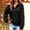 aa01_Black, variant on Hilzaten Collared Sweatshirt for Women Pullover Solid Drop Shoulder Crop Sweatshirt for Women