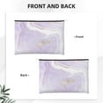 thumbnail image 5 of Sigee Lavender Glitter Foil Stripes for Multipurpose Zipper Pouch Paper Reusable Cosmetic bag for Purse Water Resistant Gift, 5 of 8