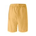 thumbnail image 5 of Men’s Corduroy Casual Shorts, Elastic Waist with Drawstring, Soft Ribbed Texture for Everyday, Loungewear & Streetwear Yellow L, 5 of 8