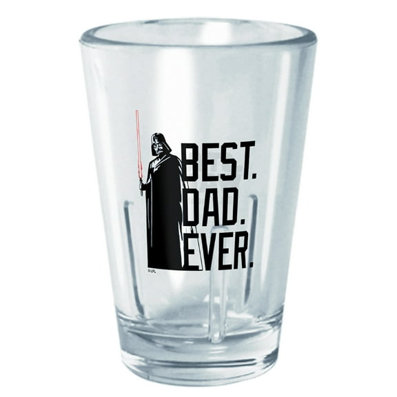 Star Wars Darth Vader Best Dad Ever  Tritan Shot Glass Clear 2 oz.