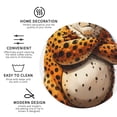thumbnail image 3 of Vsdgher Cartoon Cheetah With Attitude Leather Coasters for Drinks, Durable Drink Coasters 4 Set for Tabletop Protection, Luxurious Home Décor and Housewarming Gift-Round Shape, 3 of 6