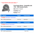 thumbnail image 2 of Front Engine Mount - Compatible with 1996 - 2000 Hyundai Elantra 1997 1998 1999, 2 of 2