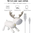 thumbnail image 5 of Luz de noche LED para niños, lámpara de mesa LED, diseño de ciervo y alce, lámpara de noche con carga USB, brillo ajustable, decorativa., 5 of 5