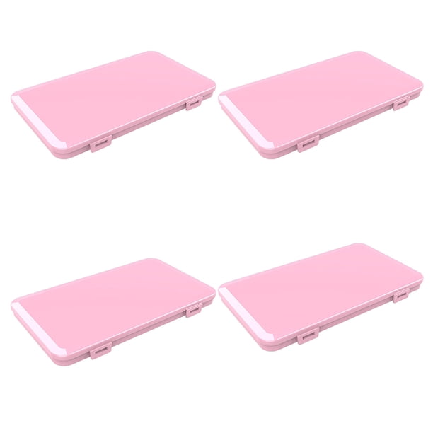 Xihbxyly Estuche Portátil para Guardar Mascarillas, Organizador Plegable con Clip, Reutilizable y Sin Olores, Compacto y Fácil de Transportar, Ideal para Llevar y Usar Al Aire Libre, Juego de 4 Cajas