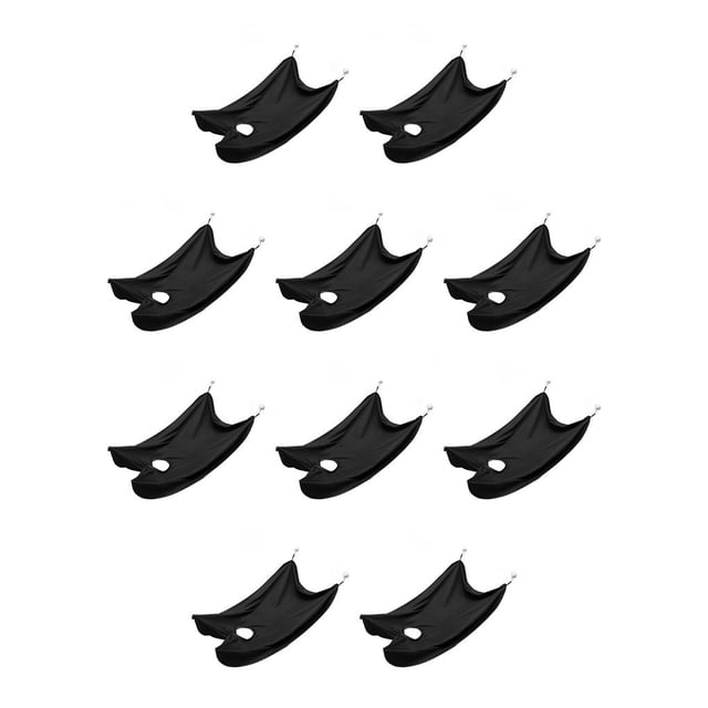 Seitruly Delantal de afeitar para hombre, babero para el cuidado de la cara, limpieza afeitada, regalos de peluquería, paño limpio, receptor Negro 10piezas
