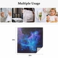 thumbnail image 4 of Blue Purple Sky Cloth Napkins, Abstract Modern Stars Space Washable and Reusable Dinner Napkins Set of 4, Table Napkin for Kitchen Party Birthday Wedding Hotel Housewarming 20"x20", 4 of 8