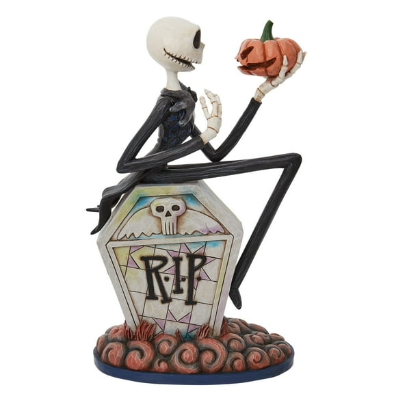 Enesco Disney Tradition Jack on Gravestone, Figurine, 8.75 inch-Height