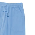 thumbnail image 6 of tarylea Cotton Linen Pants for Men Drawstring Straight Leg Elastic Waist Trousers Casual Loose Solid Color Lightweight Trousers[S,Light Blue], 6 of 6