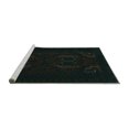 thumbnail image 2 of Ahgly Company Machine Washable Indoor Square Persian Turquoise Blue Traditional Area Rugs, 7' Square, 2 of 4