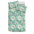 thumbnail image 2 of Juego de cama Hawaiian Tropical Floral Polynesian Azul, 2 of 3