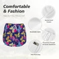 thumbnail image 4 of Yiaed Paint Butterflies Print Women's Running Shorts with Liner 3 Zipper Pockets Elastic Workout Athletic Gym Yoga Shorts-Small, 4 of 7
