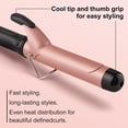 thumbnail image 6 of Hair Curling Wand Professional Curling Iron, Ceramic Hair Curler Wand with Heat-Resistant Glove, Dual Voltage (1.25 Inch), 6 of 8