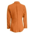 thumbnail image 5 of vigerkar Blazers for Women 2025 Open Front Long Sleeve Work Office Jackets Solid Long Blazer Suit Button Lightweight Top Orange, 3XL, 5 of 5
