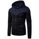 thumbnail image 1 of pstuiky Camisas de manga larga de invierno para hombre, Sudadera deportiva de manga larga con bolsillo, holgada y cálida, con diseño de patchwork y colores para hombre salir tops xxxl, 1 of 2