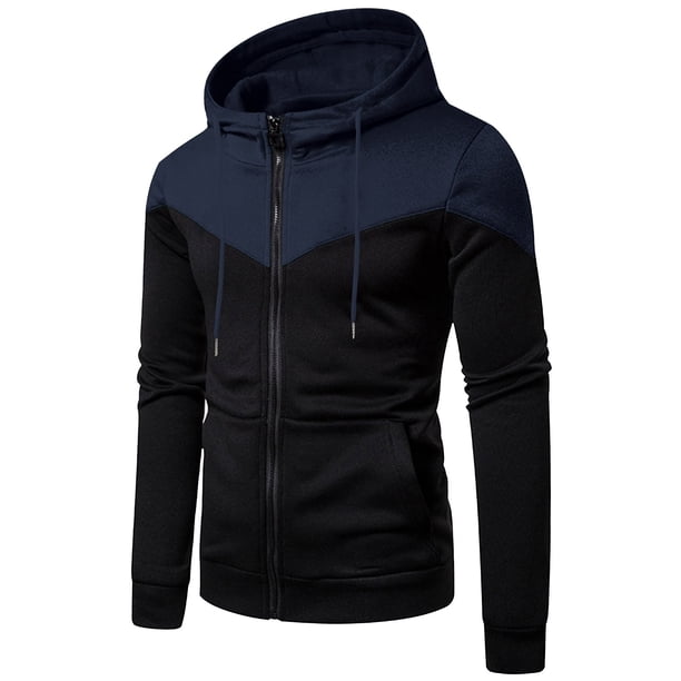 pstuiky manga larga para hombre, Sudadera deportiva de manga larga con bolsillo, holgada y cálida, con diseño de patchwork y colores para hombre camisetas de hombre l