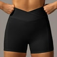 thumbnail image 2 of ASFGIMUJ Womens High Waist Yoga Shorts Abdomen Control Training Running Pants, 2 of 5
