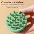 Shkhoas Pet Grooming Bath Massage Brush with Soap and Shampoo Dispenser