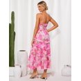 thumbnail image 3 of Vestido GRACE KARIN para invitada a boda para mujer 2025, maxi rojo, 3 of 5