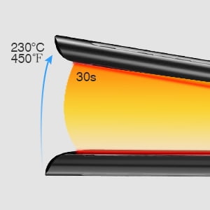 flat irons that heat up to 450 degrees