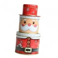 thumbnail image 3 of Xmas Candy Box Xmas Treat Boxes Holiday Gift Boxes Cute Chocolate Tinplate Boxes Santa Small, 3 of 9