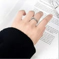 thumbnail image 2 of 925 Silver Ring-Women's Triple Ring,Size 7, 2 of 5