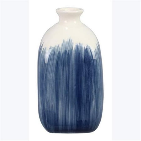 

Youngs 62028 Ceramic Blue Coastal Vase