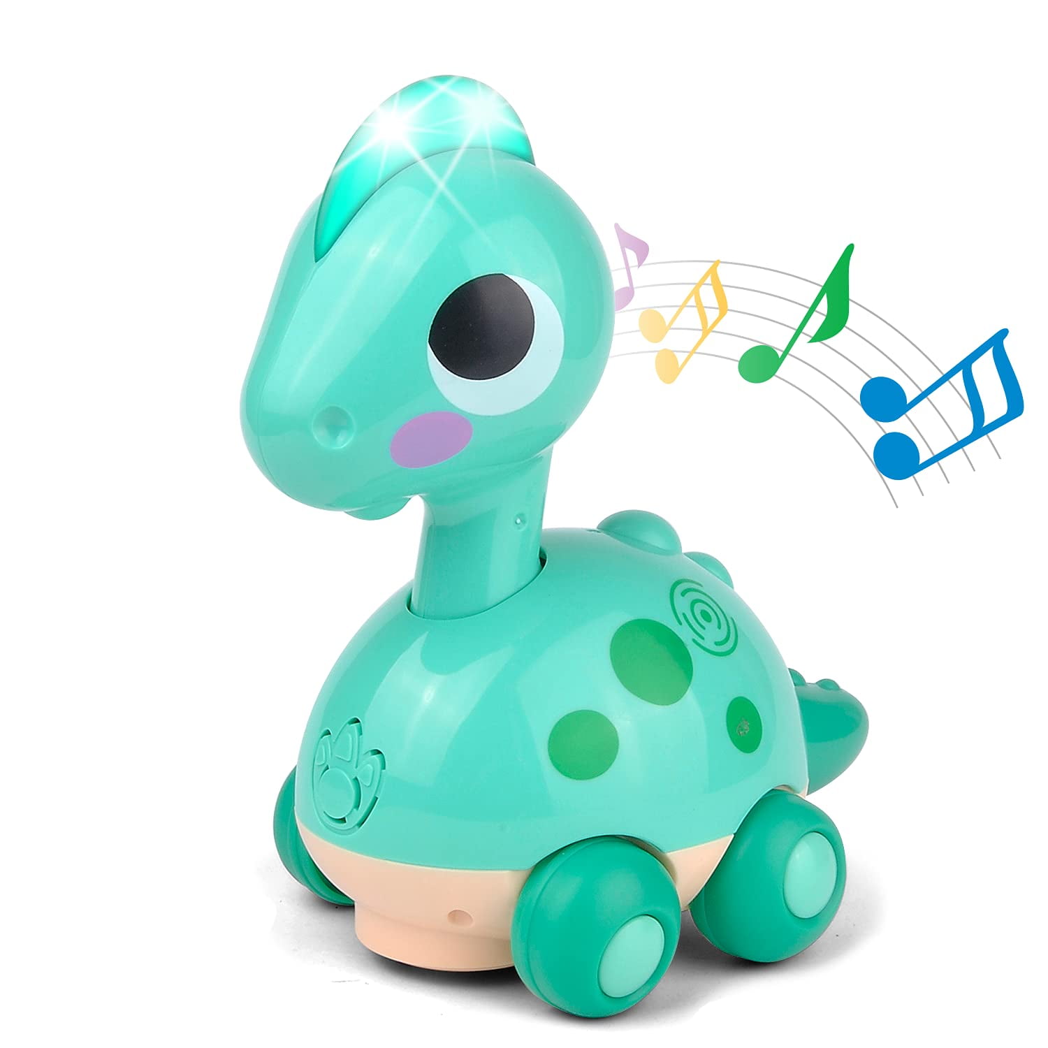 Kidpal Baby Music Toy, Dinosaur Crawling Toys for Toddlers, Electronic