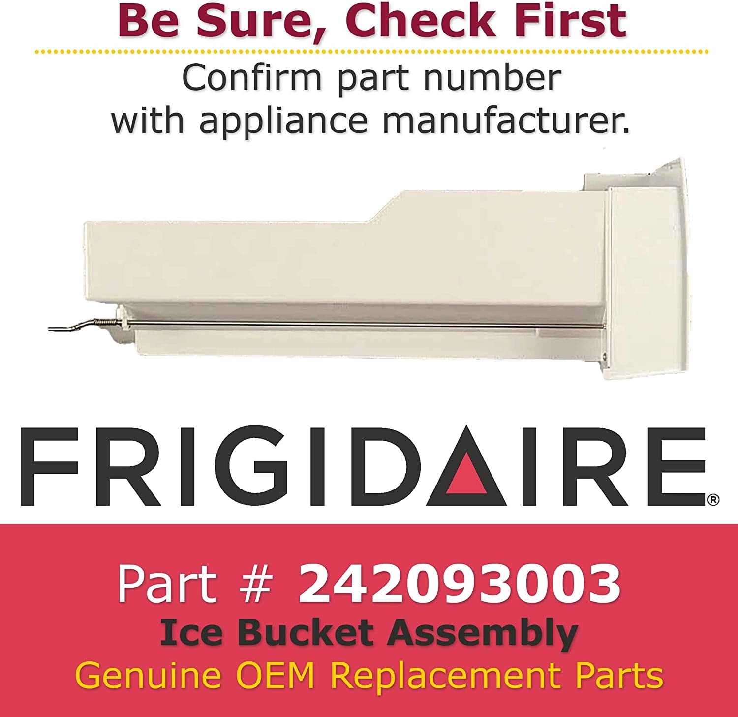 Frigidaire 242093003 Ice Bucket Assembly