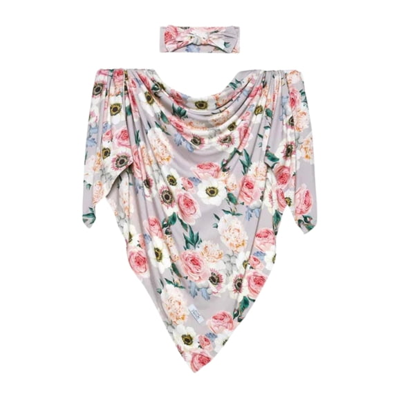 Manta para envolver, elegante, suave, de color cacahuete, viscosa, bambú, para niña