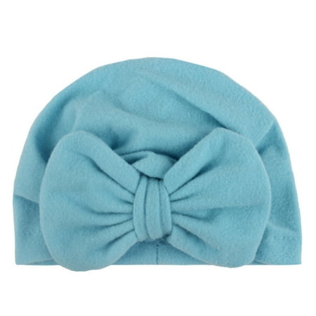 

Sunhillsgrace Baby Hats & Caps Toddler Baby Boys Girls Cap Beanie Solid Cotton Bowknot Elastics Turban Hat