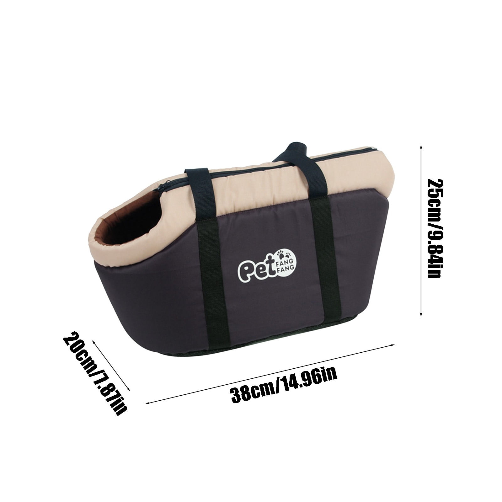 RoamHome Pet Carrier Bag for Cats & Small Dogs - Breathable Travel Handbag with Removable Cushion, Multi-Way Carry (Shoulder/Backpack/Handheld) & Non-Slip Base, for Outdoor/Vet Visits