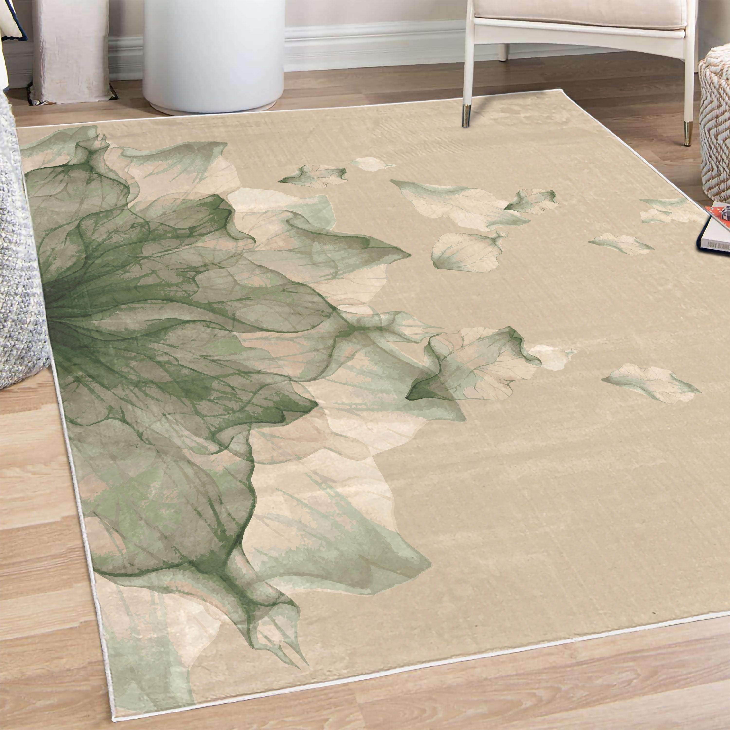 Red Water Ink Gradient Pattern Modern Abstract Rug For Bedroom Living Room Sofa Rugs Floor Mat main image 0