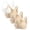 White, variant on Women Bras 4PC Front Closure Compression Bras For High Sports Everyday Sports Bra White 2XL