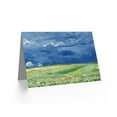 thumbnail image 2 of Van Gogh Wheatfield Under Thunderclouds Painting Fine Art Greetings Card Plus Envelope Blank inside, 2 of 3