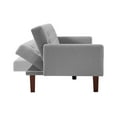 thumbnail image 4 of Convertible Sleeper Sofa Bed with Adjustable Backrest and Padded Seat,  Upholstered Foldable Sofa with Wood Legs, Foldable Tufted Sofa with High Density Foam for Living Room,Apartment, 4 of 9