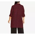 thumbnail image 3 of Avenue Women's Plus Size Elbow Length Relaxed Fit Longline Blouse, 3 of 5